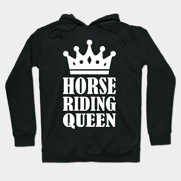 Horse riding Queen Hoodie by Designzz